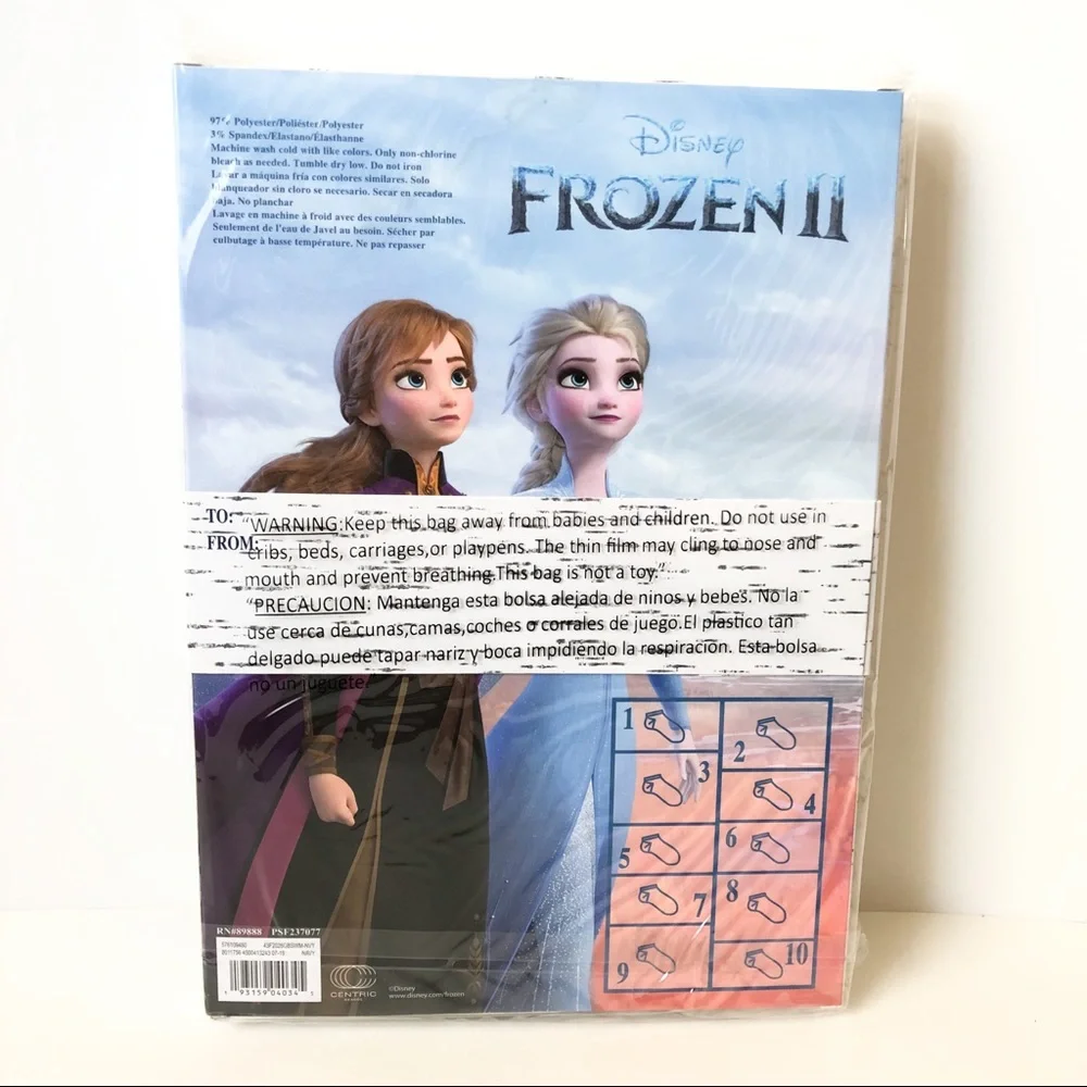 Frozen II 10 Day Socks NEW